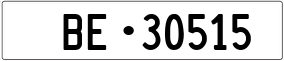 Truck License Plate
